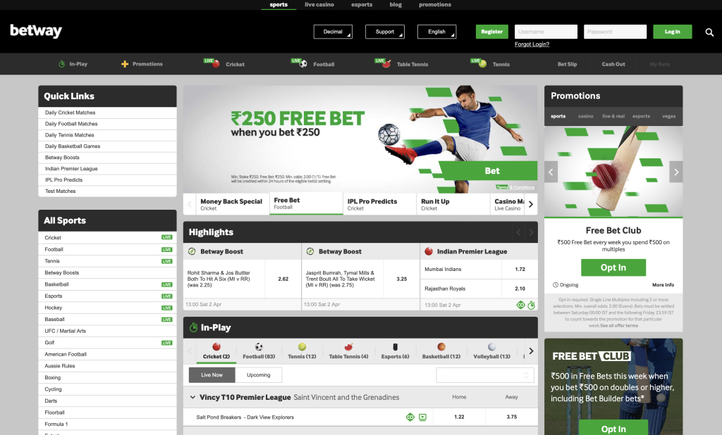 Betway - Top Sports bookies in Vietnam