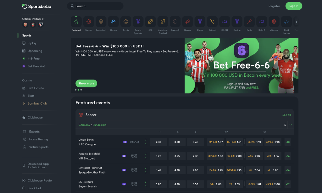 Sportsbet.io - Top Sports betting sites in Vietnam